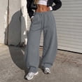 thumbnail image 4 of SUNBS Barrel Sweatpants For Women Wide Leg Pants Sweat Jogger gym workout cotton casual y2k Pants, 4 of 9