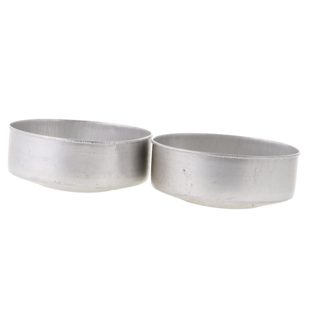 FVDPWYE 200x Aluminium Tea Light Empty Case Container + Candle Wicks Candles Making