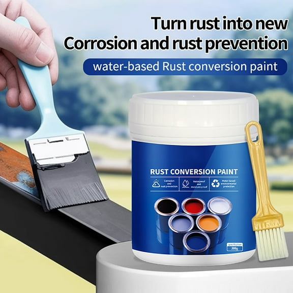 300g SShop Waterborne Rust Inhibitor Coating,Anti Rust Paint for Metal,Rustoleum Paint in Can Gray