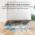 thumbnail image 6 of Heajfvd Aluminum Alloy Laptop Stand Height Adjustable Quick Heat Dissipation Anti-slip Foldable Portable Home Office Desktop Computer Riser Holder PC Accessories, 6 of 8