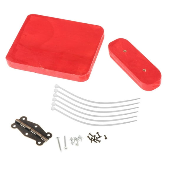 Montessori Busy Board Door Basic Life Skills Material didáctico DIY Accesorios Montessori Activity Board para pequeños Preescolar Regalos de vacaciones Rojo Salvador tablero ocupado