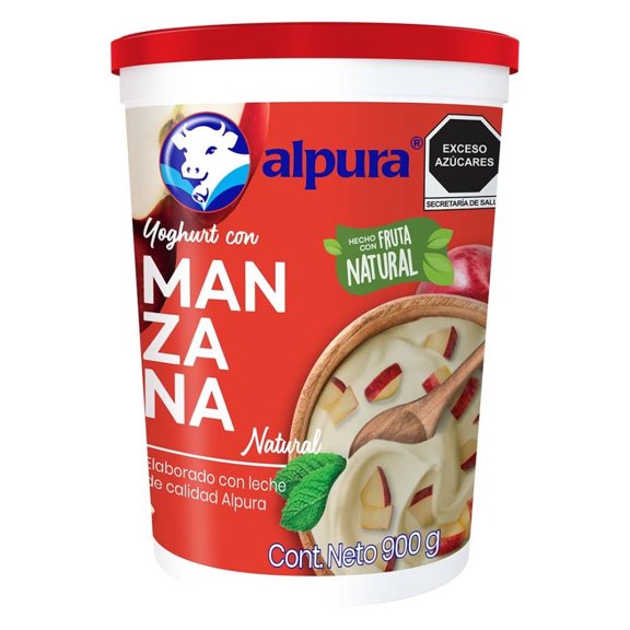 Yoghurt Alpura con manzana 900 g