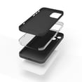 thumbnail image 3 of Red Ember Shockproof Case for iPhone, Ultra Slim Protective Liquid Silicone Matte Finish Phone Case - iPhone 14 - Black, 3 of 5
