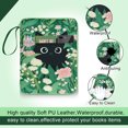 thumbnail image 6 of QRZIQRZ Cute Cat Floral Book Sleeve Kindle Pouch Bag, Print Book Protector Case with Zipper, PU Leather Waterproof Book Cover Bag, Portable Book Pouch for Book Lovers Gifts Paperbacks Hardcover, 6 of 8