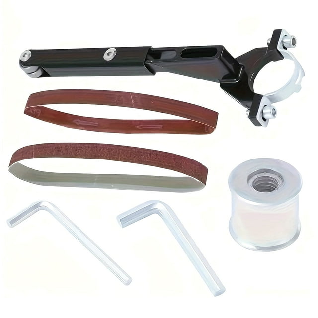 TAPDRA Angle Grinder Belt Sander Conversion Kit 60 100mesh Aluminum 26cm 27cm For Metal Removal Welding Points Brass Hardware Polishing