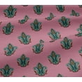 thumbnail image 4 of oneOone Cotton Jersey Pink Fabric Leaves & Paisley Block Fabric For Sewing Printed Craft Fabric By The Yard 58 Inch Wide, 4 of 4