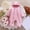 Pink, variant on VOUZZA Hooded Baby Snowsuit, Double Zipper Long Sleeve Romper Thick Warm Jumpsuit with Footies Winter Outfits, 0-24M