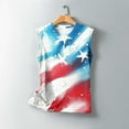 thumbnail image 5 of Womens Tank Tops Independence Day Sleeveless Round Neck Casual T-shirt Multicolor XXL, 5 of 5