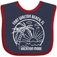 thumbnail image 3 of Inktastic Summer Vacation Mode Fort Walton Beach Florida Boys or Girls Baby Bib, 3 of 4