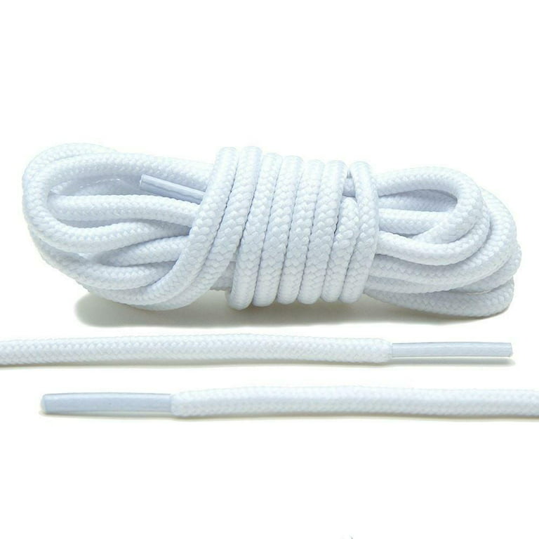 Thick Rope Laces 54 White Round Shoelaces for Sneakers Jordan IX Lace Envy  
