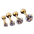 thumbnail image 2 of SmartBy Men Women Rhinestone Cartilage Tragus Bar Helix Upper Ear Earring Stud Jewelry, 2 of 7