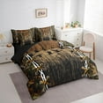 thumbnail image 3 of jejeloiu Flying Animal Mallard 7-Piece Twin Bedding Sets,Rustic Plant Bedding Comforter Set,Brown Black Sheet Sets For Kids,Microfiber Bedroom Decor Reversible, 3 of 8