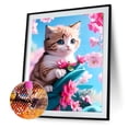 thumbnail image 2 of Cuadros Decorativos 5D Bricolaje Taladro Redondo Completo Diamante Pintura Gato Wdftyju Kit Arte Decoración del Hogar, 2 of 9