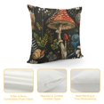 thumbnail image 4 of Awypu Mushroom Pillow cover,fairycore room decor,dark academia room decor,Forest Decor,witch decor,Mushroom Pillow Cover,mushroom decor,Black Lumbar Pillow Cover,, 4 of 5