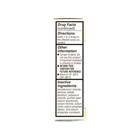 5 Pack Quality Choice Artifical Tears Sterile 0.5oz Each