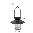 thumbnail image 5 of Pearlstar Linterna solar para exteriores, lámpara colgante de metal, diseño de bombilla solar Edison para jardín, patio, decoración de proche (negro), 5 of 5