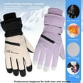 thumbnail image 3 of Women’s Waterproof Ski Gloves  Touchscreen Thermal Winter Gloves for Skiing, Cycling ,Outdoor Sports, 3 of 7