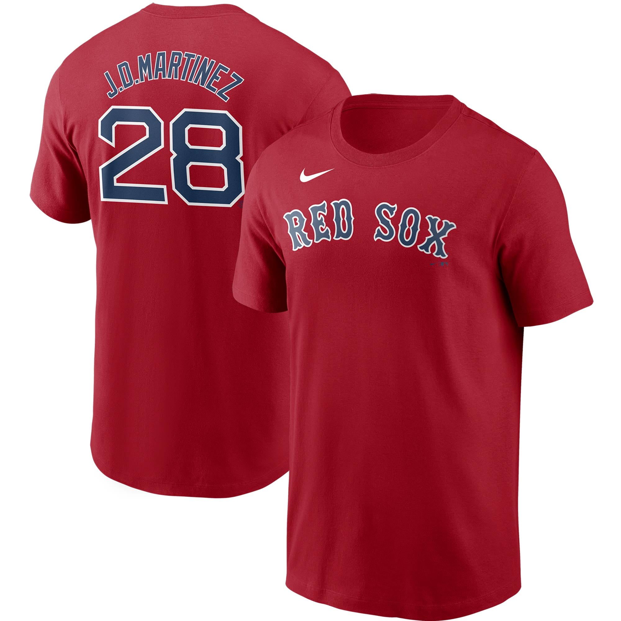 Maryanne Jones Tyggegummi Entreprenør J.D. Martinez Boston Red Sox Nike Name & Number T-Shirt - Red - Walmart.com