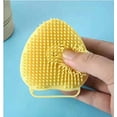 thumbnail image 4 of 80ml Silicone Massage Exfoliating Bath Shower Brush With Soap Dispenser Bath & Body Brushes Wash Scrubber Deep Cleaning for Women Men Children, 4 of 5