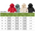 thumbnail image 3 of XBASW Kids Baby Hooded Jacket Winter Thick down Cotton Coats Toddler Padded Warm Outerwear for Boys Girls Size 1-6 Years, 3 of 8
