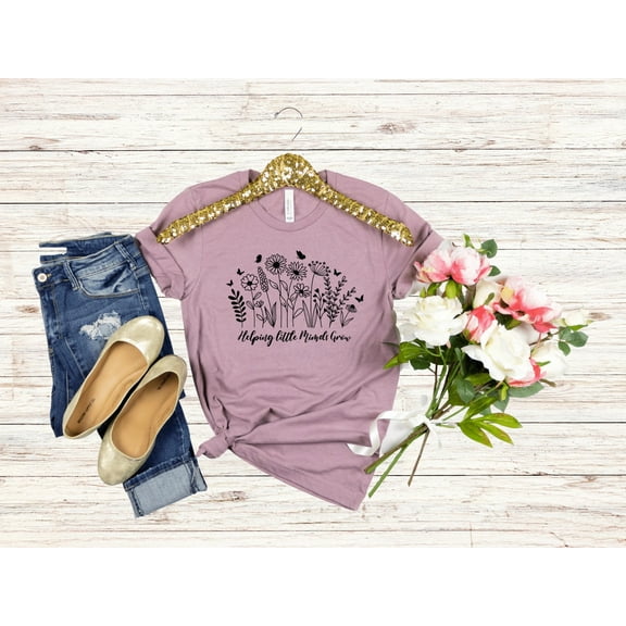Helping Little Minds Grow Teacher T-Shirt