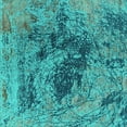 thumbnail image 1 of Ahgly Company Machine Washable Indoor Square Oriental Turquoise Blue Industrial Area Rugs, 3' Square, 1 of 4