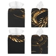 thumbnail image 2 of Sikiie Golden Dragon Tattoo Art Leather Tissue Box Cover Square, tissue box holder - 5.2”x5.2”x5.2”, 2 of 7