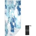 thumbnail image 2 of Dreamtimes Beach Towels Write Blue Tie Dye Camping Towels Sand Free Beach Towel, 30"x60" Large Beach Towels Quick Dry Bath Travel Towels Pool Yoga Beach Mat for Men Women, 2 of 7