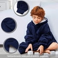 thumbnail image 3 of Sudadera Cobija Bluelander para Niño o Niña, Unisex, Capucha con Borrega y Mangas, Azul, 3 of 5