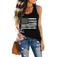 thumbnail image 4 of Uooqdmx Loose Tank Tops for Women, 4th of July Outfits for Women, Patriotic Tops for Women, American Flag Tank Top Women, Summer Tank Tops for Women, Black 2 M, 4 of 4