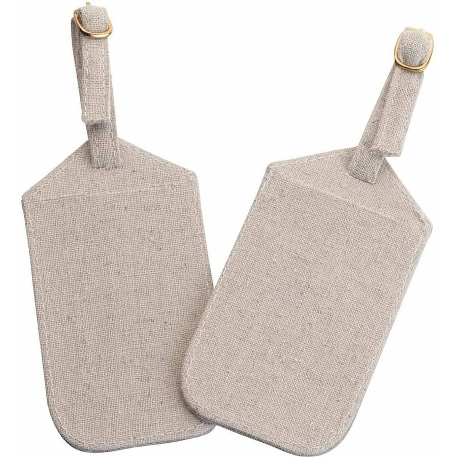 canvas luggage tags