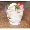 4U'LIFE 12 oz. CrystalClear Plastic Icecream Cups, Dessert Cups
