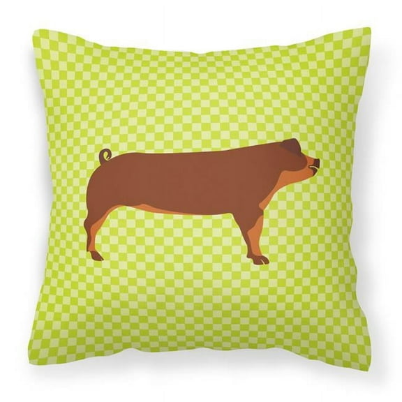 Duroc Pig Green Fabric Decorative Pillow