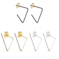 thumbnail image 2 of Pendientes de triángulo con apertura punk, pendientes geométricos con forma de gota, joyería de moda geométrica ------Código de producto 60647, 2 of 5