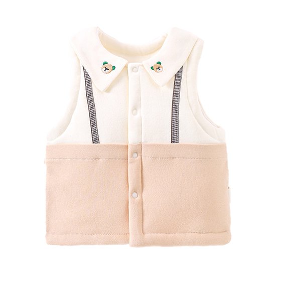 MXIEZI Baby Girls Warm Cotton Vest Jacket,Newborn Infant Boys Sleeveless Outwear Waistcoat 0-3Y