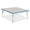Gray/Teal, variant on Square Activity Table - 48" X 48", A-height - Freckled Gray/Green/Gray