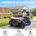 thumbnail image 6 of iYofe 24V 2 Seater Ford Bronco Raptor Powered Ride on Car with Remote Control, Bluetooth, Ages 3-8, White, 6 of 9