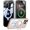 Clear, variant on Desert Titanium for iPhone 16 Pro Max Case with 360° Spin Magnetic Stand [Compatible with Magsafe][16FT Military Protection] Polished for iPhone 16 ProMax Case with Stand Ring 6.9'', Rose Gold