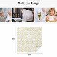 thumbnail image 4 of Yellow Flower Cloth Napkins, Vintage Farmhouse Boho Leaf Spring Plant Washable and Reusable Dinner Napkins Set of 4, Table Napkin for Kitchen Party Birthday Wedding Hotel Housewarming 20"x20", 4 of 8