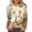 02-Blue, variant on Casual 3/4 Sleeve T-Shirts for Women Crewneck Cute Easter Bunny Print Loose Fit Plus Size Basic Tee Top