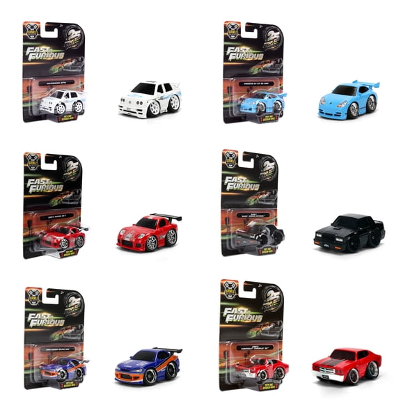 Jada Toys Entertainment Licensed 1:43 Small Blocks, Stylized Die-Cast Assortment Play Vehicles(Single Car, Styles May Vary)