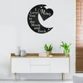 thumbnail image 2 of RealSteel "Love You to the Moon - Mom" Limited Edition Wall Art - Heartfelt Home Décor (30"/Black), 2 of 5