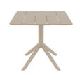 thumbnail image 3 of Compamia Paris Square Table 31 inch Taupe, 3 of 4