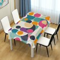 thumbnail image 4 of Yayeee Tablecloths 54" x 72" Rectangle Wrinkle Resistant Party Table Cover, Green Geometric, 4 of 8