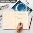 thumbnail image 4 of FORMRS 1-Subject Spiral Notebook 8" x 5" College Ruled 60 Refillable Sheet A5 Hard Cover, Floral Moon, 4 of 7