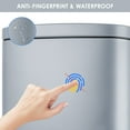thumbnail image 5 of Arlopu 8 Gallon Stainless Steel Trash Can, Kitchen Step Trash Can with Foot Pedal & Soft Close Lid for Bathroom, Home, Office, 5 of 7