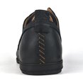 thumbnail image 3 of OSSTONE Moto Boots Chukka Boots for Men Fashion Zipper-up Leather Casual Shoes 6015-1-Black-7 Black, 3 of 6