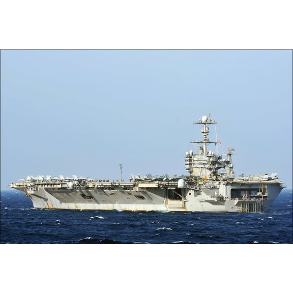 24"x36" Gallery Poster, aircraft carrier USS George Washington (CVN 73) is underway