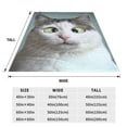 thumbnail image 3 of Honeii Funny Cat Print Fleece Blanket - Throw Blanket for Bed, Sofa, Couch, Camping, and Travel , Microplush Ultra Soft Warm Blanket-60"x50", 3 of 7