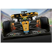 Mclaren Poster F1 Walls Canvas Car Poster Wall Art Canvas for Boys Room Vintage Unframed 60x40cm